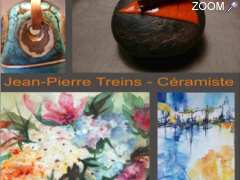photo de expos Tours, Annie Peris, peinture, Jean-Pierre Treins, céramique, galerie d'art, LeTunnel 37